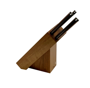 Portacuchillos de madera de acacia DISEÑO DE mordent vajilla comedor alimentos cuchillos de cocina soporte para vender producto - Product Image 1