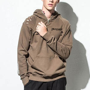 เสื้อฮู้ดดี้สไตล์เท่ๆ สำหรับผู้ชาย แฟชั่นลำลอง ดีไซน์เท็กซ์เจอร์โดดเด่น สไตล์สตรีทแวร์ - Product Image 3