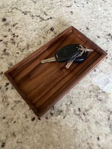 Plateau de service en bois d'acacia naturel durable, plateau en bois de qualité alimentaire - Product Image 3