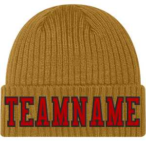 Lo último en gorros deportivos cómodos y ajustables con fuentes de varios estilos dorados y viejos personalizados con nombre de equipo y logotipo para hombre y mujer - Product Image 3