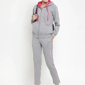 XL High Quality Women's Winter Vintage Hooded Tracksuit Stylish Embroidered Fleece <b>Sweatpants</b> <b>Set</b> Custom Logo Plus Elastic Waist - Product Image 4