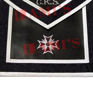 Tablier de service personnalisé OEM 30e degré Tablier de broderie maçonnique personnalisé avec ceinture à boucle - Product Image 4