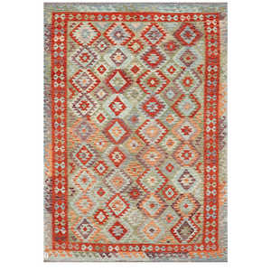 พรมกิลิมไมมาณา อัฟกานิสถาน ขนาด 288 x 204 ซม. พรมและชุดพรมแบบดั้งเดิมของชาวอัฟกัน - Product Image 1