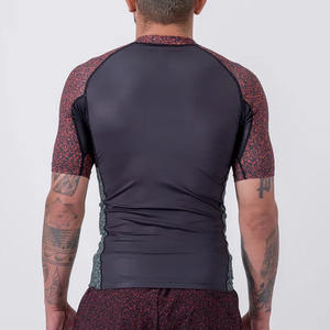 Grappling MMA Rash Guard Sublimation Compression Shirt <b>Bjj</b> <b>Rashguard</b> Custom Printed Mens Men Technology OEM SHORT Sleeve Shirt - Product Image 4