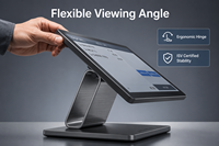 Terminal de point de vente Android Longfly, caisse enregistreuse, écran tactile capacitif, processeur Intel I3, 1366x768, Wi-Fi 6, Bluetooth 5.2, modèle noir S1