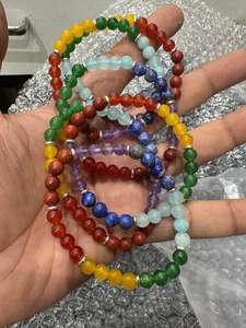 Bracelet de perles Divine 7 Chakra énergisé par l'énergie spirituelle Ujjain cadeau classique classique parfait avec pierre principale en quartz - Product Image 3