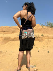 ใหม่กระเป๋าถือหนังวัวเฟอร์ทรงเครื่องมือแบบตะวันตกสำหรับผู้หญิงกระเป๋าคลัทช์หนังขนสัตว์มีสไตล์ที่มีเครื่องมืออเนกประสงค์สำหรับผู้หญิงชุดสามชิ้นที่มีที่จับ ATM - Product Image 3