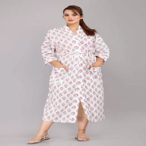 Kimono de Playa de Estilo Étnico Shivam Arts, Hecho a Mano por el Fabricante en Rayón Superfino/Algodón Suave - Product Image 1