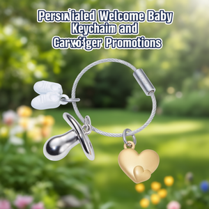 Portachiavi e Moschettoni Personalizzati 'Benvenuto Bebè' per Promozioni - Product Image 3