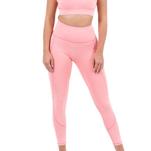 Mallas deportivas de alta calidad para mujer, pantalones de Yoga informales con cintura elástica para gimnasio y poliéster de LICRA a la moda - Product Image 1