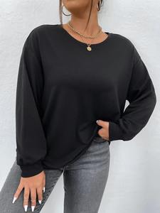 Vente chaude Design à la mode sweat femme 100% coton respirant confortable pulls décontractés - Product Image 2