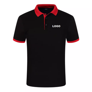 Polo personalizado para hombre y mujer, camisa con logotipo bordado, color rojo y azul - Product Image 2