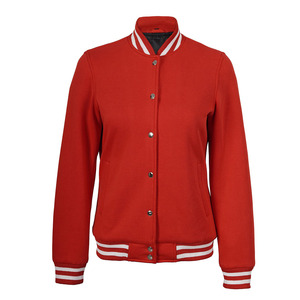 Veste universitaire haute performance coton polyester et vestes universitaires respirantes à boutons couverts pour femmes - Product Image 1