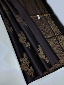 Sari de fête pour femmes FABZONE FSJ en soie Kanchivaram Pethani et nylon - Product Image 5