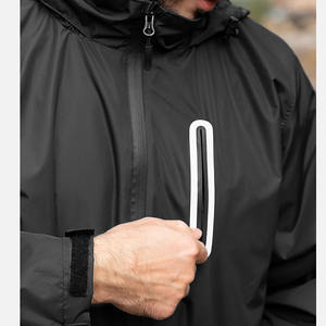 Trajes de lluvia impermeables al aire libre al por mayor para hombres con cuello con capucha transpirable personalizado ropa de lluvia traje de lluvia para hombres - Product Image 3