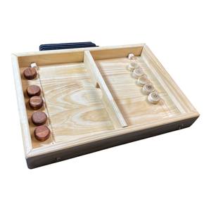 Educational Wooden SNAP and CHECK <b>Board</b> Game Combination <b>Finger</b> Flick Chess And Tic Tac Toe For Kids OEM Vietnam Manufacturer - Product Image 1