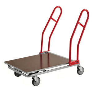 Carretilla de Plataforma de Madera de Cuatro Ruedas de Gran Volumen para Uso Industrial, Compras, Almacenamiento, Transporte de Herramientas, Logística, Personalización OEM, PU - Product Image 1