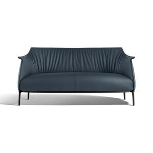 Sofá de 2 Plazas Archibald, Cuero Genuino y Artificial, Extensible y Tapizado, Juego de Muebles para el Hogar, Elegante y Asequible - Product Image 1