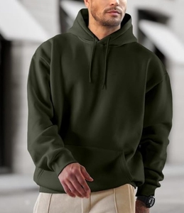2025 haute qualité sweat à capuche décontracté Logo personnalisé hommes polaire sweat fermeture éclair col haut pull coton mélangé à capuche pour hommes - Product Image 5