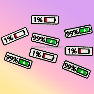 Low and High <b>Battery</b> Embroidered Patch for Jackets, Backpacks and Hats - Product Image 4
