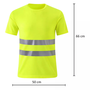 Color Block Hi-Vis Work Camiseta de seguridad con diseño de logotipo reflector utiliza para la seguridad con múltiples colores más servicio OEM - Product Image 4
