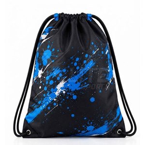 Sac à dos de football portable en nylon avec cordon de serrage, motif sportif imprimé, 50-70L, confortable et respirant pour l'entraînement et les matchs - Product Image 2