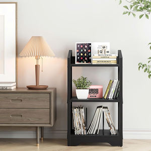 Organisateur de stockage en métal d'étagère étroite industrielle à 3 niveaux avec protection des bords, parfait pour l'affichage et l'organisation - Product Image 3