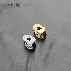 Bijoux BUEBELLA personnalisés en argent 925 et plaqué or 14 carats, style unique à une seule dent, hip-hop unisexe, grillz fins - Product Image 4