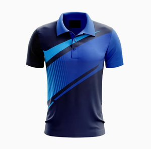 Polo de golf de lujo personalizado para hombre Camiseta de alto rendimiento 100% algodón corto de punto vuelto cuello acanalado verano color personalizado - Product Image 3