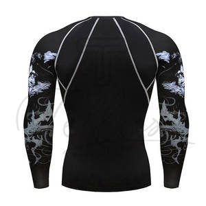 Camisetas de Compresión para Hombre con Logotipo Personalizado, Secado Rápido, Spandex/Poliéster 220g para Entrenamiento y Jogging - Product Image 3