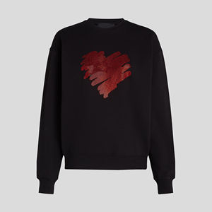 Sudadera con capucha personalizada de algodón con diseño de diamantes de imitación hecha a medida - Product Image 5