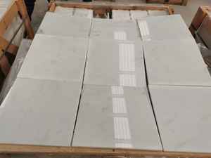 Mosaïque du Siècle Design Moderne Marbre Blanc de Carrare Pierre Naturelle 24x24 Carreaux Muraux Sol Poli Utilisation Appartement Design Graphique - Product Image 5