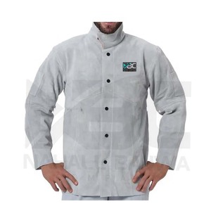 2023 Veste de soudage de vêtements de sécurité en cuir de vache de haute qualité - Product Image 3