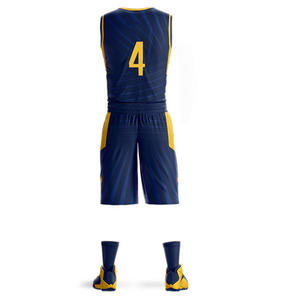 Uniforme de basket-ball respirant meilleur prix uniforme de basket-ball bon matériel uniforme de basket-ball de conception professionnelle abordable - Product Image 3