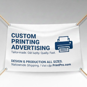 Bannière en PVC souple imprimée UV personnalisée |   Bannière publicitaire extérieure imperméable à suspendre - Product Image 4