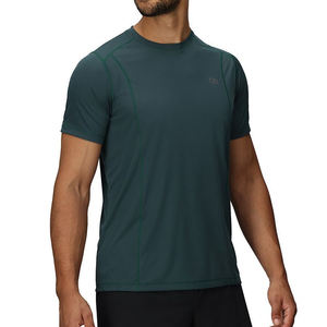 เสื้อยืดลำลองสำหรับผู้ชายเสื้อยืดลายพื้น180กรัมผ้าโพลีเอสเตอร์/ ผ้าฝ้ายถักดีไซน์ว่างเปล่า - Product Image 4