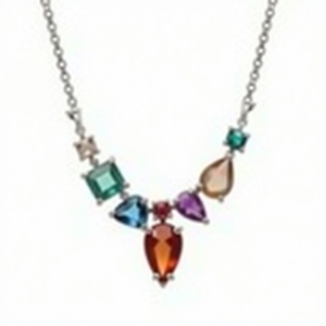 Vente en gros Collier en argent sterling 925 plaqué or 18 carats Colliers avec pendentif en zircon et goutte d'eau pour femmes - Product Image 5