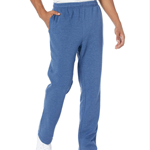 Haute qualité hommes Style décontracté 100% coton pantalons de survêtement Logo personnalisé Gym Joggers pantalon plaine polaire Joggers pantalon en gros hiver - Product Image 1