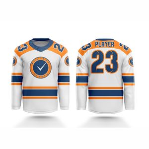 Diseña Tu Propio Logotipo, Jersey de Hockey sobre Hielo para Hombre Adulto, Alta Calidad, 100% Poliéster, Transpirable, Absorbe la Humedad, Impresión Digital - Product Image 1