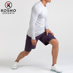 Pantalones cortos deportivos atléticos de verano al por mayor para hombres, pantalones cortos personalizados de malla de poliéster para correr, pantalones cortos para correr de gimnasio a la moda con patrón sólido - Product Image 4