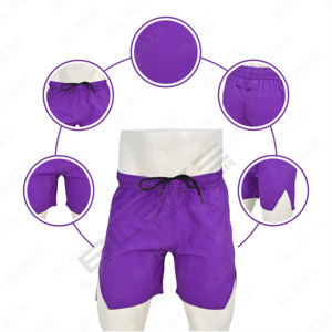 Men's Premium Exercise Training Workout <b>Shorts</b> Breathable Mesh Hole Loop <b>Towel</b> Inner Pocket Pattern Decoration High Street Style - Product Image 5