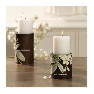 Bougeoir en bois de taille personnalisée bougeoir fait à la main pilier de bougie en bois fantaisie le plus vendu fabriqué à la main STAR CRAFTS INDIA - Product Image 4