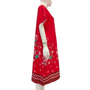 ชุดเดรสลำลองสำหรับผู้หญิง แขนสั้น ติดกระดุม ใส่สบายในชีวิตประจำวัน โดย Chrysanta - Product Image 2