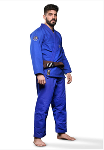 Kimono de Jiu Jitsu Azul Rey, 450 g/m², 10 oz, Tejido Ripstop Transpirable, 100% Algodón, Unisex, Venta al por Mayor, Chaqueta de Jiu Jitsu - Product Image 3