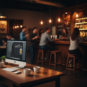 Camiseta de Manga Larga con Temática de Cerveza para el Trabajo y el Ocio, para el Equipo de Trabajo de Lunes a Viernes - Product Image 3