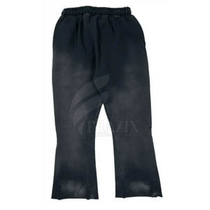 Pantalones de chándal acampanados de material de alto fabricante, Etiqueta Privada, diseño propio, pantalones de chándal acampanados de nuevo estilo para hombres - Product Image 6