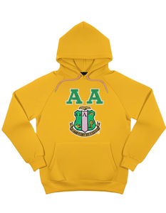 เสื้อฮู้ดดี้คุณภาพสูง AKA ของขวัญสำหรับชมรมนักศึกษา ปักโลโก้ด้วยไหมเชนิลล์  สไตล์มหาวิทยาลัย  เสื้อสเวตเชิ้ตปักตัวอักษรกรีกตามสั่ง - Product Image 3