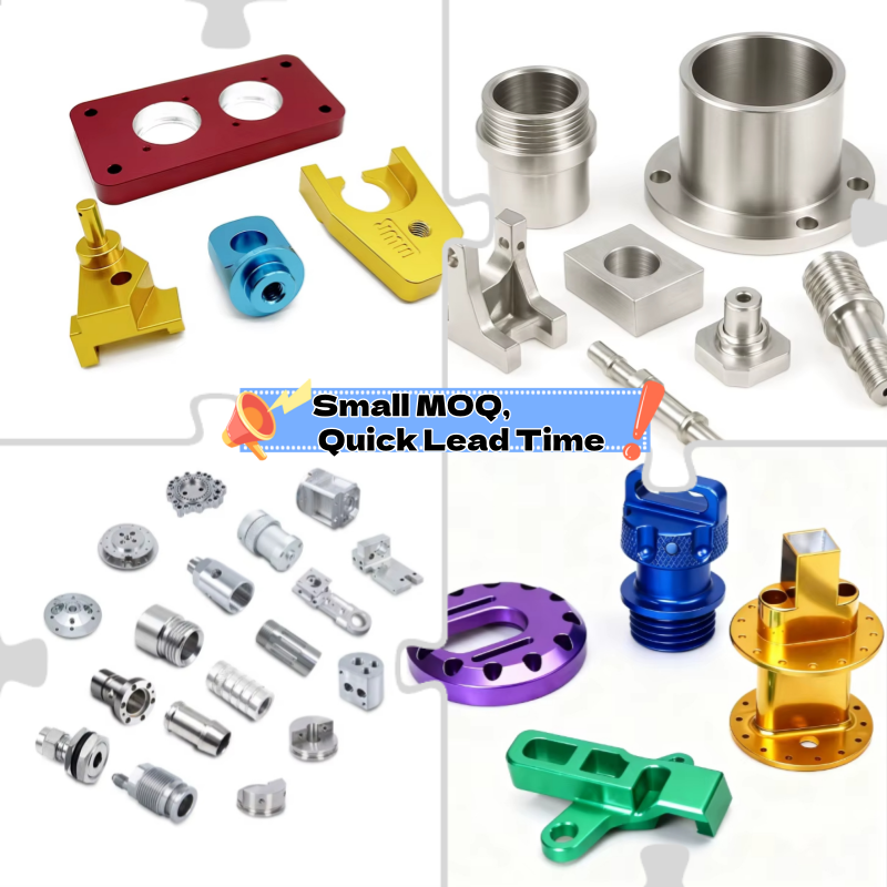 Custom CNC Machined Anodized Aluminum 3D Printing Precision CNC Spare Turning Metal Machining Milling Manufacturer Service Parts