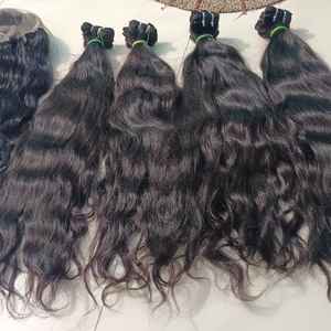 Prix d'usine Nouvelle Arrivée Double Dessiné Cuticule Alignée Remy Extensions de Cheveux Humains Vendeur de Cheveux Indien De l'Inde - Product Image 4