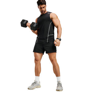 Camiseta sin mangas de algodón Premium de fabricante personalizado para hombre, Camisetas interiores de Fitness para hombre, camiseta sin mangas de color liso de talla grande para hombre - Product Image 2